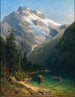 En scen i Salzkammergut - Johann Joseph Jansen — vy av konstverket