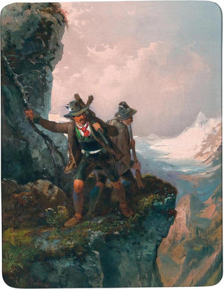 Johann Joseph Rauch - Two Hunters near a Rock.webp