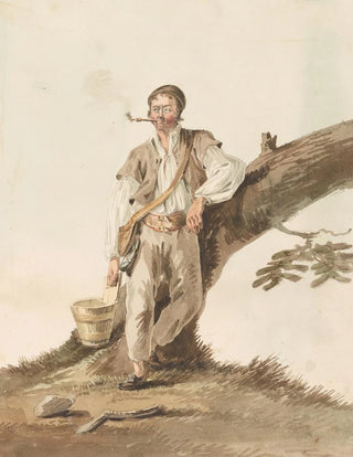Johann Karl Mllener - Appenzeller Bauer beim Rauchen.webp