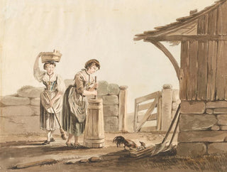 Johann Karl Mllener - Buerinnen beim Buttern.webp