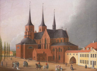 Roskilde domkyrka - Johann Karl Schultz — vy av konstverket