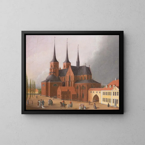 Roskilde domkyrka - Johann Karl Schultz — inramlat konstverk på väggen