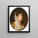 Portrait d'une dame - Johann Köler — inramlat konstverk på väggen
