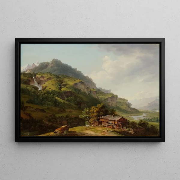 Johann Ludwig Aberli - The Oberhasli Valley.webp
