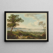 Vue de Cerlier et du lac de Bienne - Johann Ludwig Aberli — inramlat konstverk på väggen