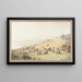 Vue de Lausanne - Johann Ludwig Aberli — inramlat konstverk på väggen