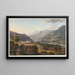 Vue d'Ilanz, första staden vid de övre Rhen - Johann Ludwig Bleuler — inramlat konstverk på väggen
