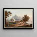 Vue de Bornhofen depuis la ruine de Liebenstein et de Sternberg ou les deux frères - Johann Ludwig Bleuler — inramlat konstverk på väggen