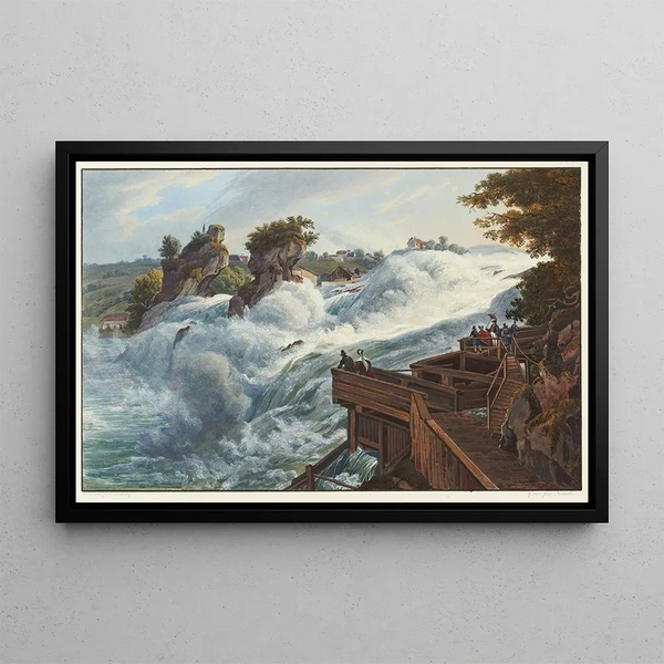 Johann Ludwig Bleuler - Vue de la chute du Rhin du Fischetz.webp