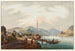 Vue de la Ville de Bingen vers le Bingerloch et la Tour des Souris - Johann Ludwig Bleuler — vy av konstverket