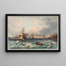 Vue de la ville de Rotterdam - Johann Ludwig Bleuler — inramlat konstverk på väggen
