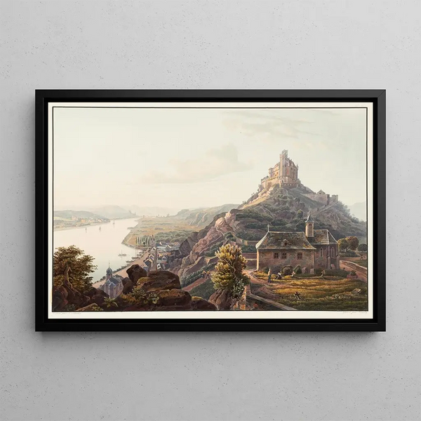 Johann Ludwig Bleuler - Vue du chteau de Marksbourg vers Braubach.webp