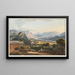 Vue du château et du village de Vaduz - Johann Ludwig Bleuler — inramlat konstverk på väggen
