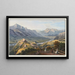 Vue du mont Thabor prise du couvent de Pfeffers vers le Prättigau - Johann Ludwig Bleuler — inramlat konstverk på väggen