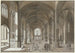 Vue sur le jubé et le chœur d'une église gothique à trois nefs - Johann Ludwig Ernst Morgenstern — vy av konstverket