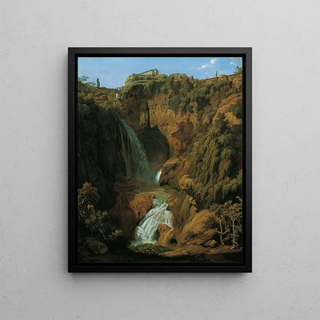 Johann Martin von Rohden - Die Neptungrotte Wasserfall bei Tivoli.webp