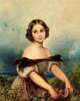 Johann Matthias Ranftl - A Flower Girl.webp