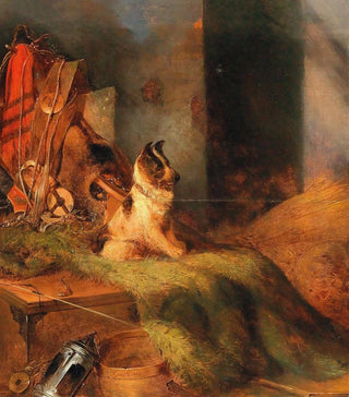 Johann Matthias Ranftl - Dog in the Tack Room.webp