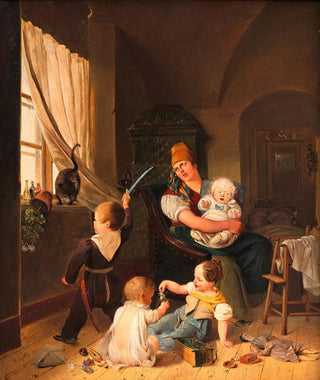 Johann Matthias Ranftl - In der Kinderstube.webp