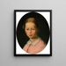 Henriette Theresia Ferdinande Franz von Astrenberg född Fux - Johann Matthias Ranftl — inramlat konstverk på väggen