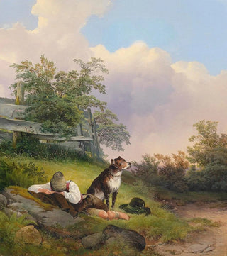 Johann Matthias Ranftl - Schlafender junger Mann.webp