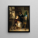 La famille du peintre dans son atelier - Johann Matthias Ranftl — inramlat konstverk på väggen