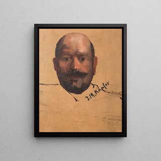Johann Michael Kupfer - Fiaker Bratfisch Portrtskizze.webp
