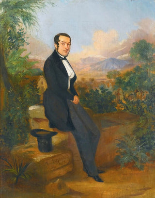 Johann Moritz Rugendas - Portrait Of George Hellmann Before A Vista In Tacna Peru.webp