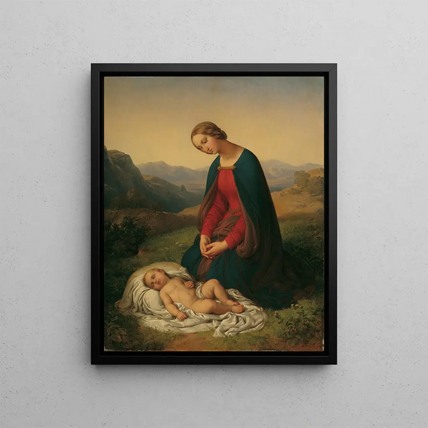 Johann Nepomuk Ender - Maria das Kind anbetend.webp