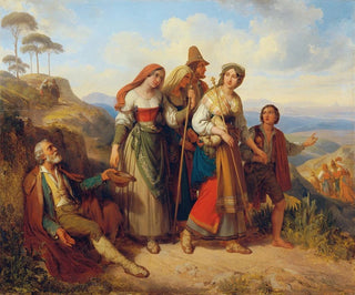 Pèlerins romains - Johann Nepomuk Ender — vy av konstverket