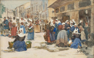 Johann Nepomuk Geller - Markt in Concarneau.webp