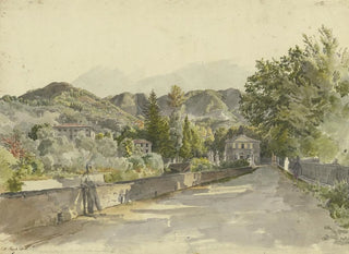 Entré till Marglia Colla, Villa du Marquis Luchesimi - Johann Nepomuk Rauch — vy av konstverket