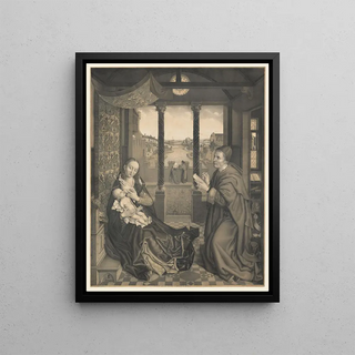 Johann Nepomuk Strixner - Saint Luke draws Mary with child.webp