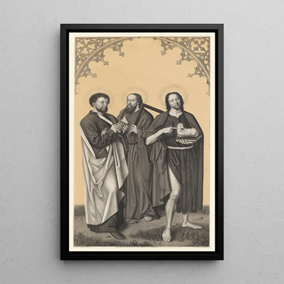 Johann Nepomuk Strixner - Saints Bartholomew Thomas and John the Baptist.webp