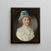 Portrait de Magdalena Wgliska - Johann Niedermann — inramlat konstverk på väggen