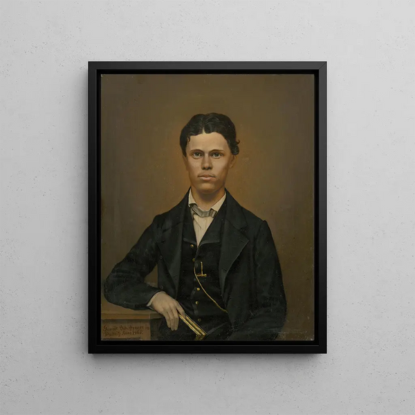 Johann Perger - Study of a Portrait of a Young Man with a Book.webp