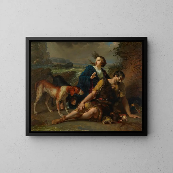 Arindal och Daura - Johann Peter Krafft — inramlat konstverk på väggen