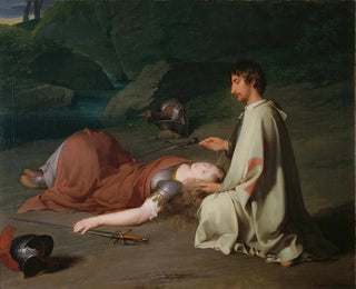 Le baptême de Chlorinde - Johann Peter Krafft — vy av konstverket