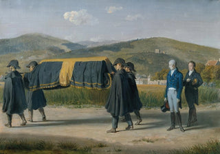 Johann Peter Krafft - Kaiser Franz I von sterreich folgt dem Sarg eines Armen.webp