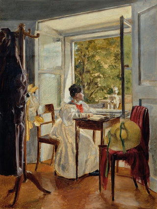 Johann Peter Krafft - Marie Krafft am Schreibtisch.webp