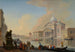 Venise En vy av caprice av Grand Canal mot Punta della Dogana - Johann Richter — vy av konstverket