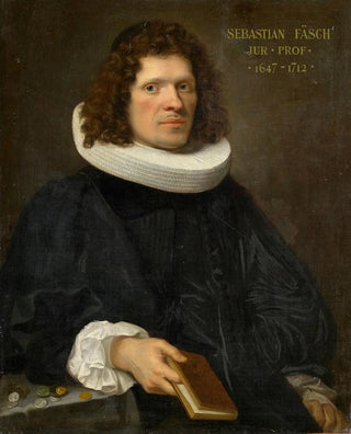 Johann Rudolf Huber the elder - Portrait of Professor Sebastian Faesch 16471712.webp