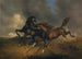 hästar under en storm - Johann Rudolf Koller — vy av konstverket