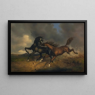 Johann Rudolf Koller - Horses During A Thunderstorm.webp