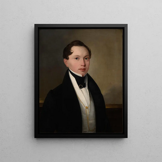 Johann Wachtl - Brustbild eines bartlosen Herrn.webp