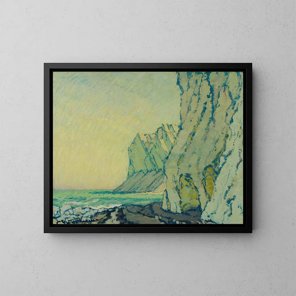 Falaises de la mer Baltique - Johann Walter-Kurau — inramlat konstverk på väggen