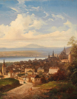 Johann Wilhelm Jankowski - Blick auf Krems.webp