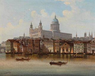 Johann Wilhelm Jankowsky - Capriccio a view of St Pauls Cathedral London.webp