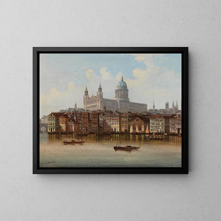 Johann Wilhelm Jankowsky - Capriccio a view of St Pauls Cathedral London.webp