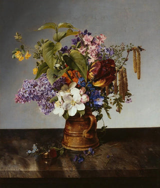 Johann Wilhelm Preyer - Garden bouquet in the jug.webp